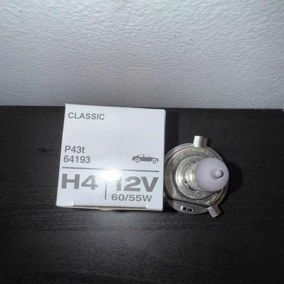 Osram H4 12V 60/55W 64193 P43t Luz Halógena Automática CLÁSICA Bombilla Faro Coche Foto 2 de 4