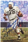 Goal Line Art Card Signed by Marion Motley -JSA Certified