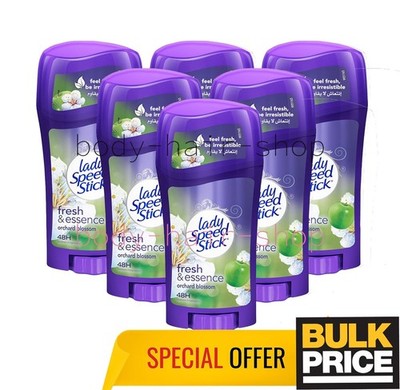 Lady Speed Stick Deodorant Orchard Blossom 48H Floral Fresh Scent 65g 6er Pack