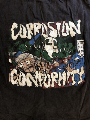 New Corrosion of Conformity Band Shirt Men S-5XL Black Band Tee TD1511