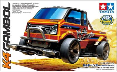 US Tamiya 1/32 Mini 4WD REV series No.18 K4 GAMBO (FM-A Chassis) Item No, 18718
