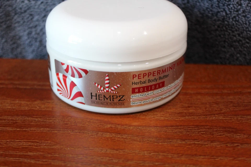 HEMPZ  PEPPERMINT Vanilla SWIRL  Body Butter Limited Edition 8oz - Image 4 of 4