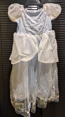  Cinderella -Kleid für kleine Prinzessinnen, Gr. 140, Kostüm Karneval, Fasching