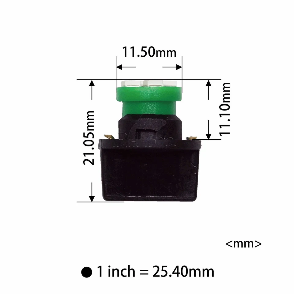 6x T10 168 194 LED instrument Panel Dash Light Bulb 1/2" Twist Lock Socket Cyan - Image 4 of 4