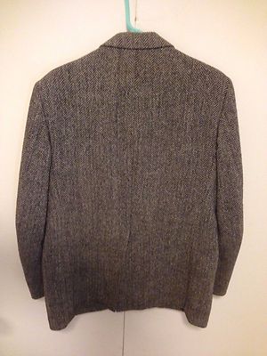 Harris Tweed Homme 42 Gris Laine Blazer Manteau De Sport Rayures Écossais - France