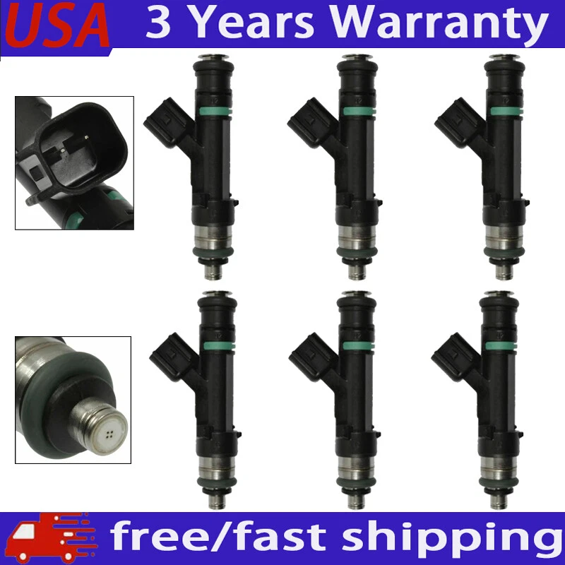 6Pcs Fuel Injector For 2008-2011 Jeep Wrangler 2008-2010 Chrysler Town & Country - Image 3 of 4