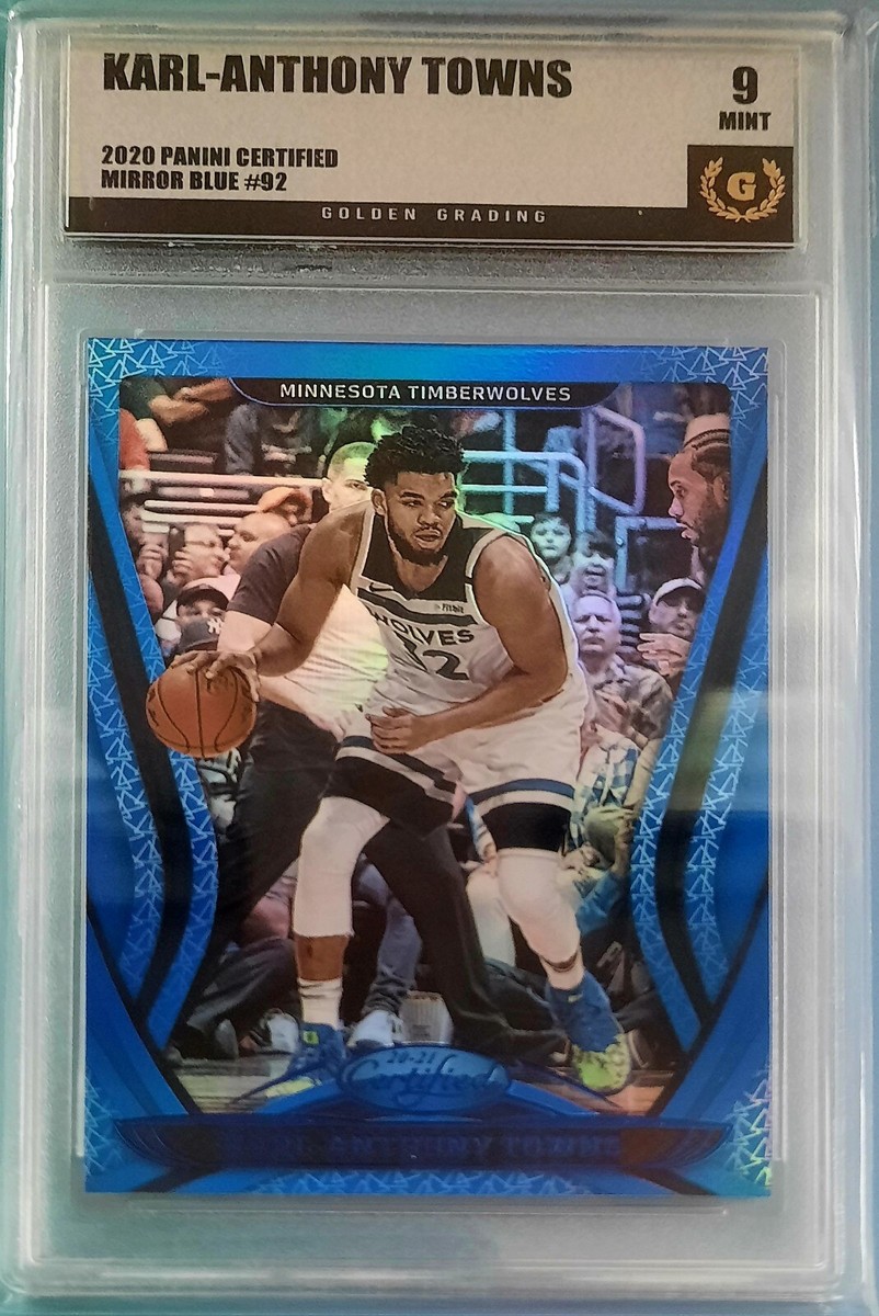 2020-21 Panini Certified Karl-Anthony Towns #92 Mirror Blue for