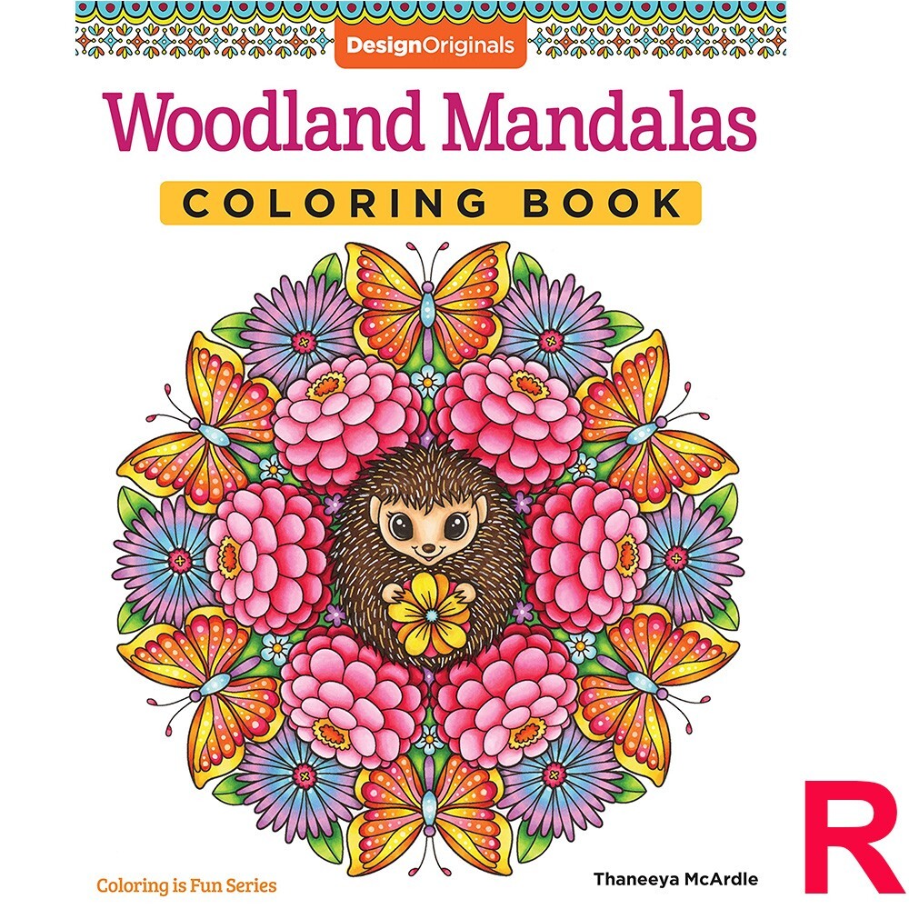 Woodland Mandalas Coloring Book 40 Nature-Inspired Designs by Thaneeya McArdle