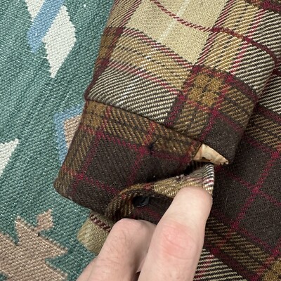Vintage McGregor Coat Men's Plaid Wool Sherpa Lined Jacket Full
