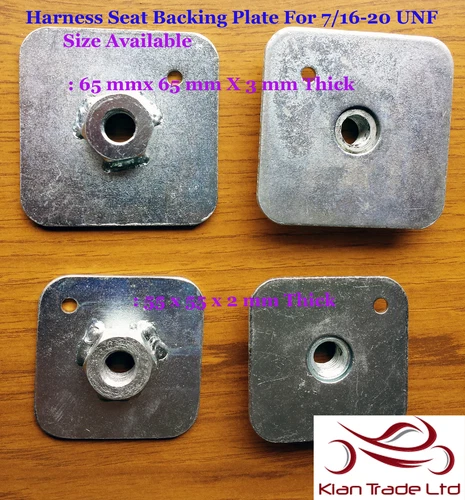 BACKING PLATE HARNESS EYE SEAT BELT FIXING STRESS ANCHOR SPREADER PLATE FIA, MSA