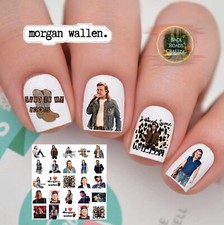 Morgan Wallen Waterslide Nail Decals Set Of 50  Instructions & Bonus