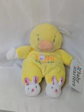Baby Starters Yellow Duck Rattle Plush 8 Inch 2016 Stuffed Animal Toy