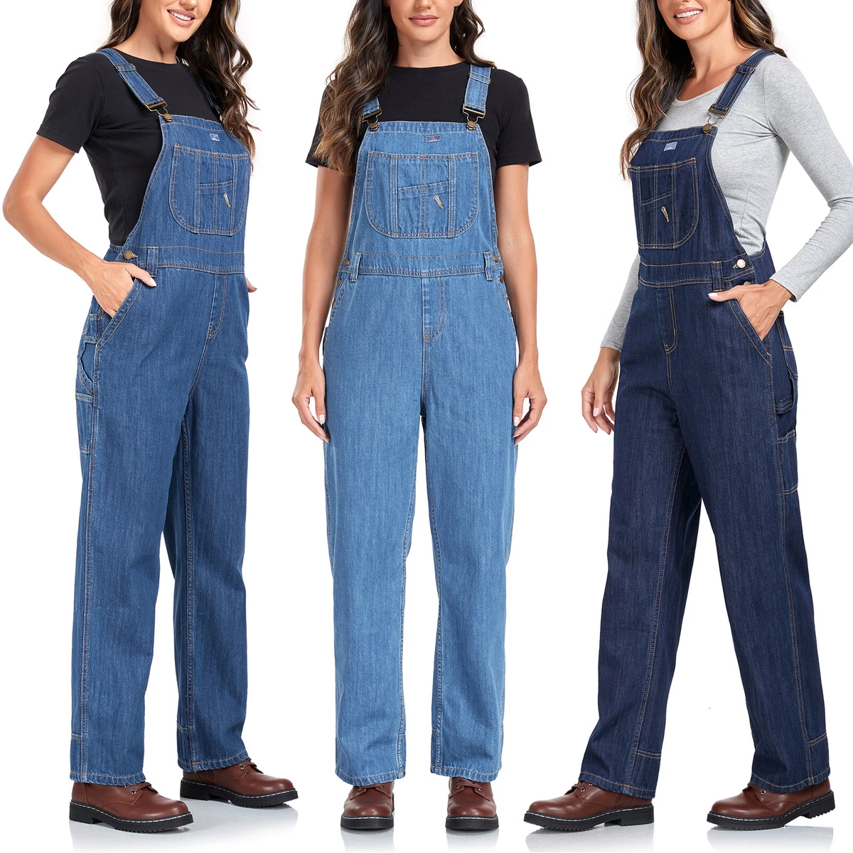 Top more than 139 loose overalls denim