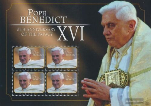 Palau-Inseln 2981 Kleinbogen (kompl.Ausg.) postfrisch 2010 Papst Benedikt XVI. - Bild 1 von 1