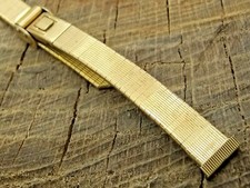 Vintage NOS Unused Sliding Clasp Rolled Gold Plate 11mm JB Champion Watch Band