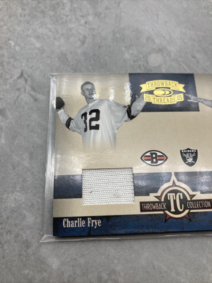 2005 Throwback Thread Throwback Collection Material Charlie Frye/Walter - Image 2 of 4