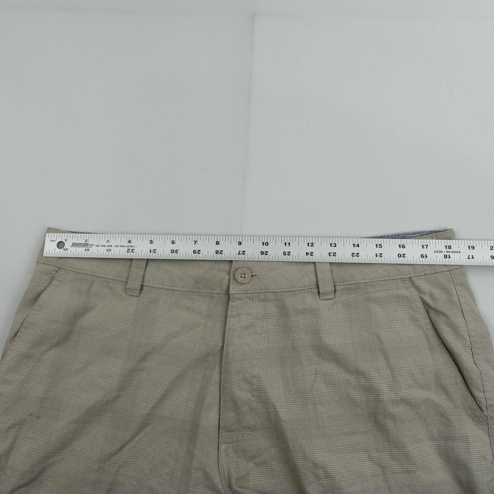 O'Neill Chino Shorts Men's 36 Beige Pattern Casual Flat 10