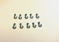 10 Resin Hooks Detail Item For Model Tow Truck Chain 5mm Dioramas 1/24 1/25