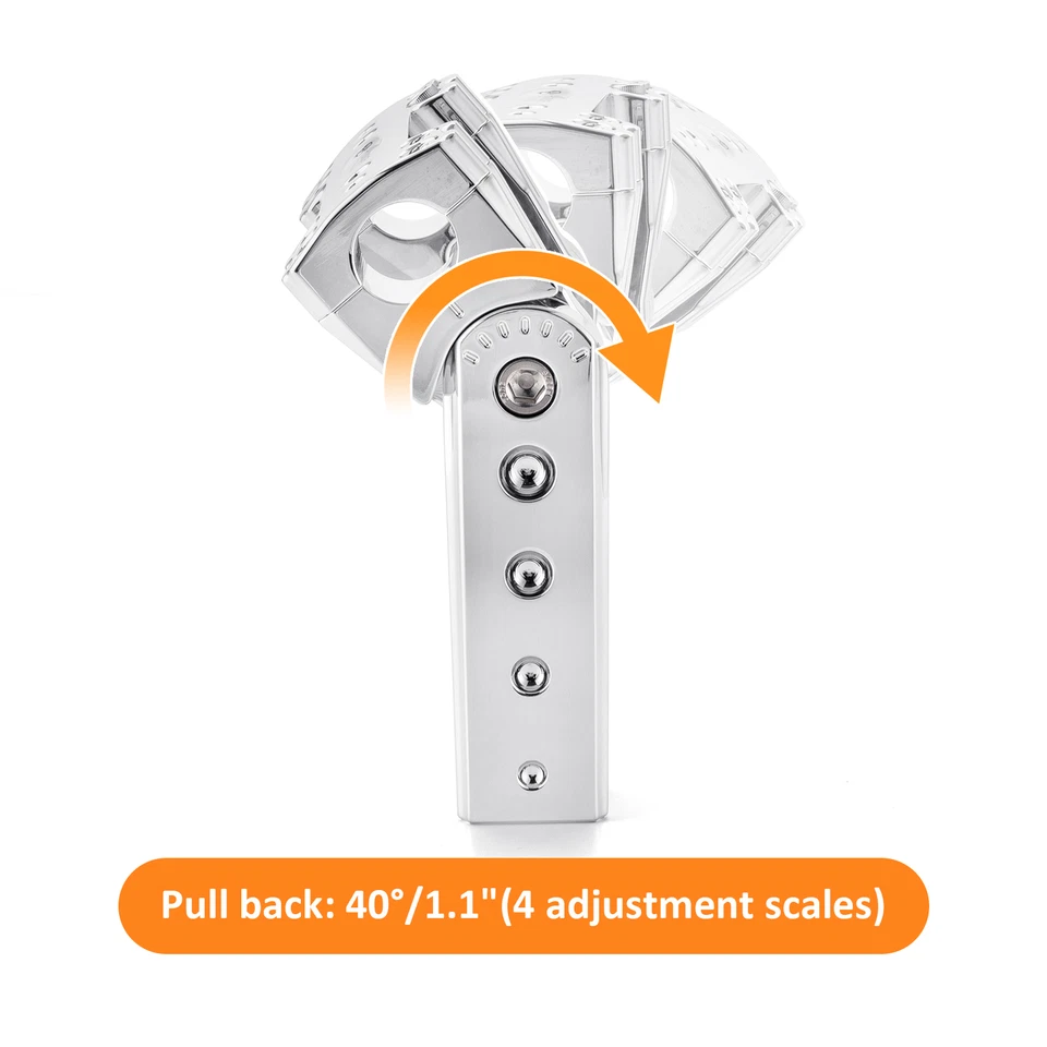 Abrazadera elevadora de manillar ajustable de 6" de alto para Harley Softail Sportster Foto 3 de 4