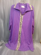 Vintage Lorraine House Coat Robe Dressing Gown Hostess Gown Fabulous Purple Med