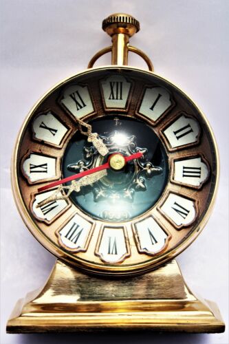 Nautical Brass Beautifully Trophy design clock Décor and collectible Gift item  - Picture 1 of 6