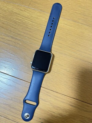 Apple Watch Series 1 42mm Gold Aluminum Case Midnight Blue Sport