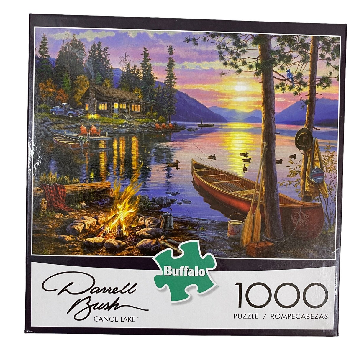 Buffalo Games - Darrell Bush - Canoe Lake - 1000 Piece Jigsaw