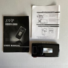 SVP HDDV-2880 Camcorder Digital Camera, Swivel Screen, Black, Tested Model DV509