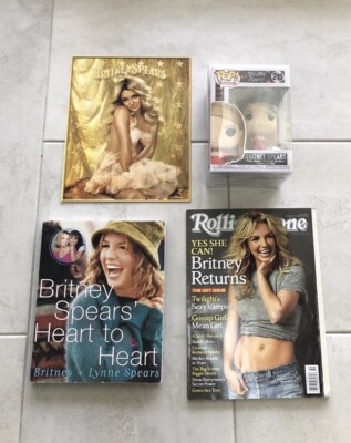 Britney Spears Lot Rolling Stone Magazine Book Circus Tour Toxic Funko Pop