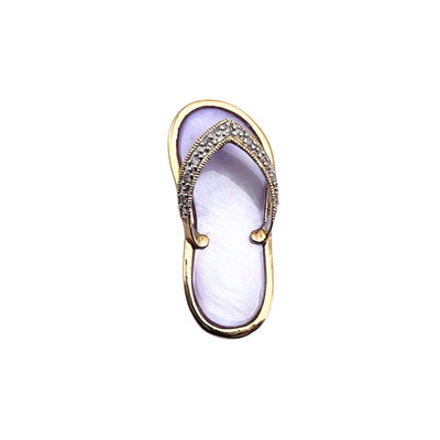 Ocean Pearl Shine Pendant 14K Gold Genuine Limited Collection Free Shipping
