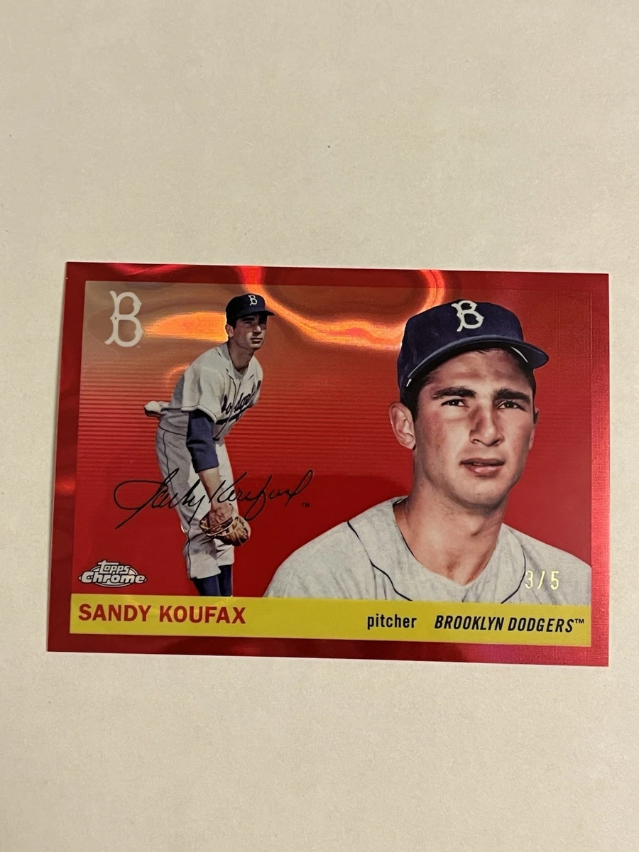 Sandy Koufax Serial Numbered Baseball Sports Trading Cards for