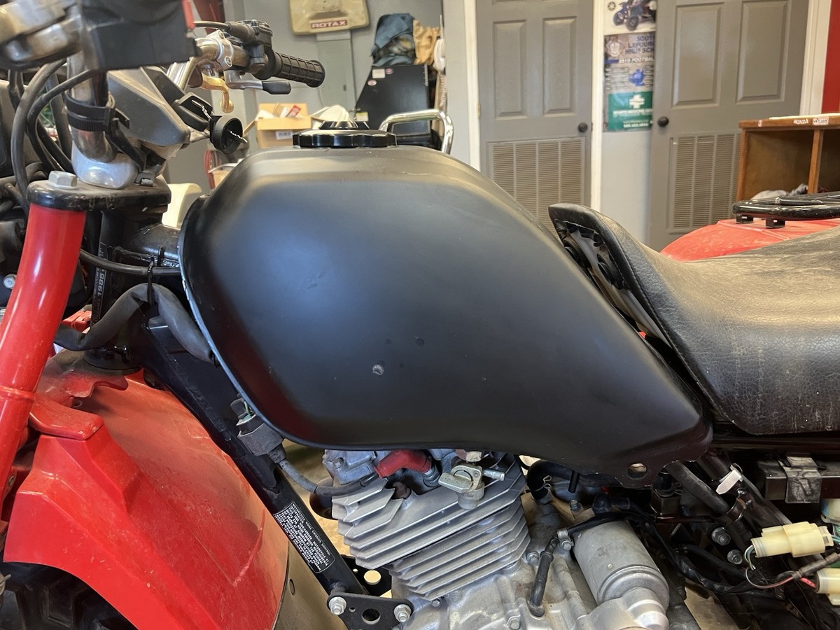 1985 1986 1987 Honda 250ES Big Red Gas Fuel Tank Steel Serwa Reproduction  New | eBay