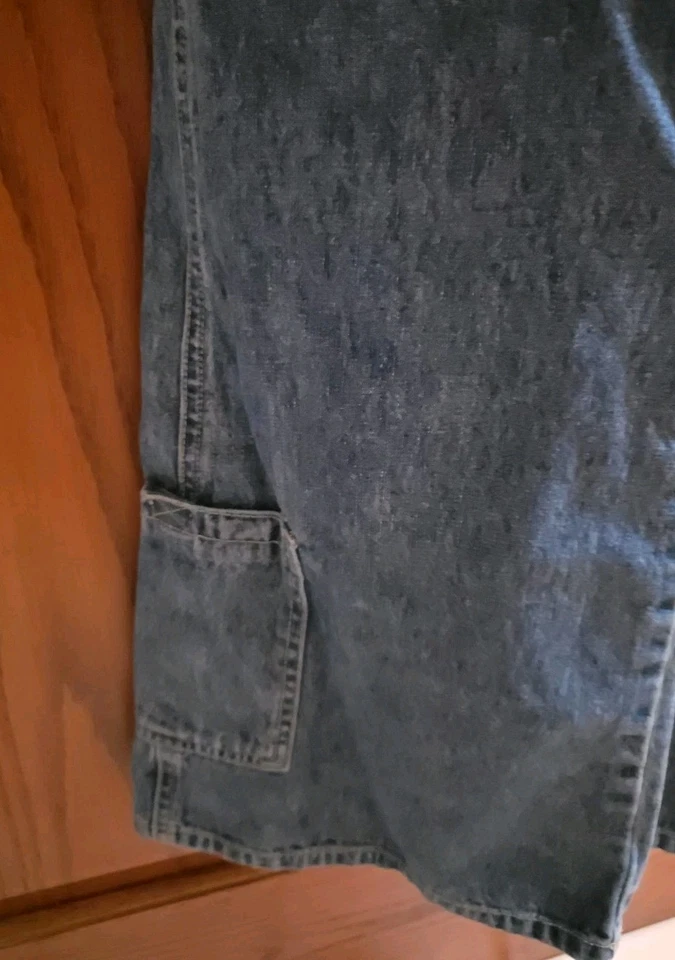 Mono con tirantes de mezclilla Limited Too Vintage años 90 Y2K niñas talla 14 Foto 3 de 4