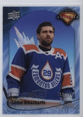 2025 DC x NHL Crossover Fortress of Solitude Silver 36/100 Leon Draisaitl 1l9u