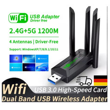 USB Wifi Adapter 1200 Mbps USB 3.0 Stick WLAN Dongle 2.4Ghz 5Ghz Dualband Antena