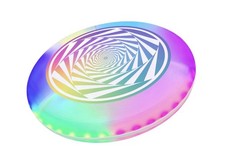 MinnARK Sports LED Flying Disc, 12 Color Modes, Waterproof, Rechargeable, 27.3cm