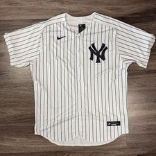 Nike New York Yankees MLB Authentic Collection Sz 52 Jersey Made In USA NEW