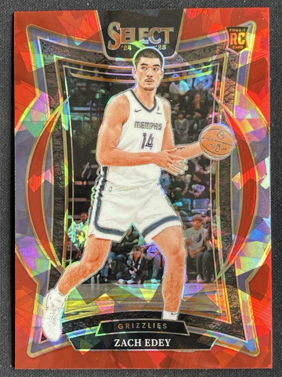 Zach Edey 2024-25 Panini Select Concourse Scope Prizm RC #98 D
