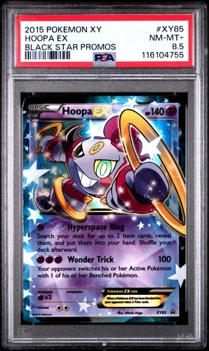2015 POKEMON XY BLACK STAR PROMO HOOPA EX #XY85 PSA 8.5 NM #116104755