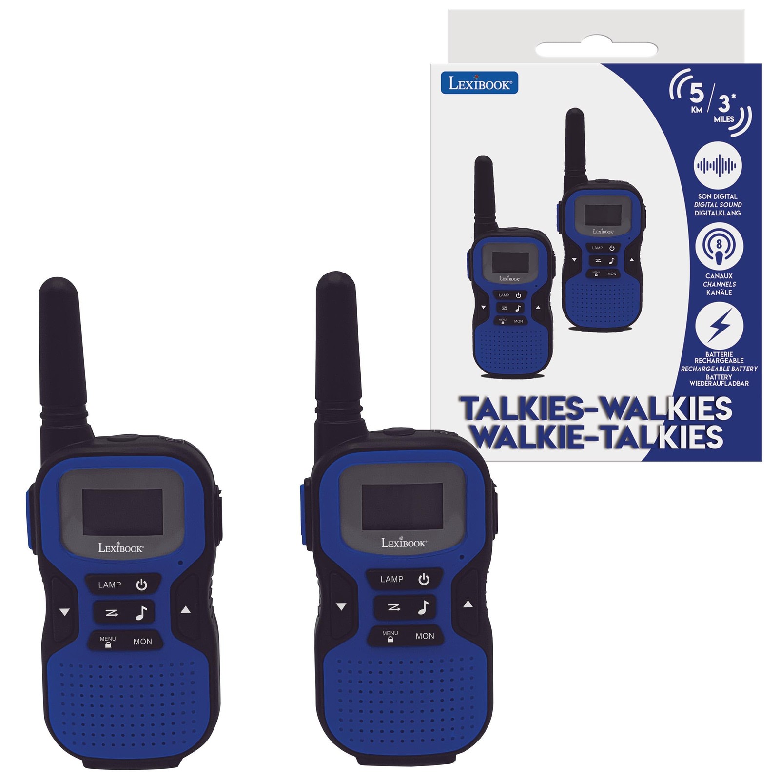 LEXIBOOK Walkie-Talkies up to 5km Blue Black TW60 13790₽