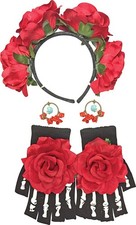 Day of The Dead Women's Costume Accessory Kit