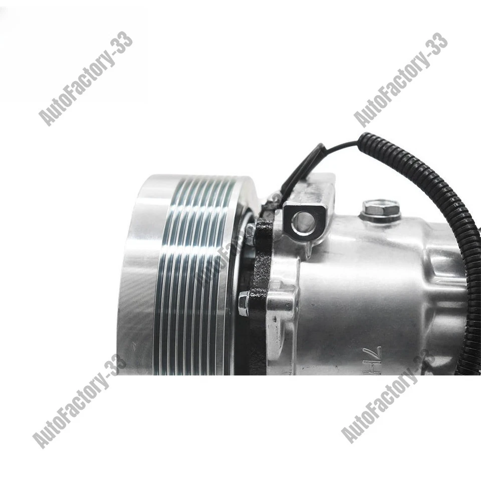 12V SD7H15 A/C Compressor 86992688 for New Holland TG230 T8020 TG275 T8030 T8040 - Image 3 of 4