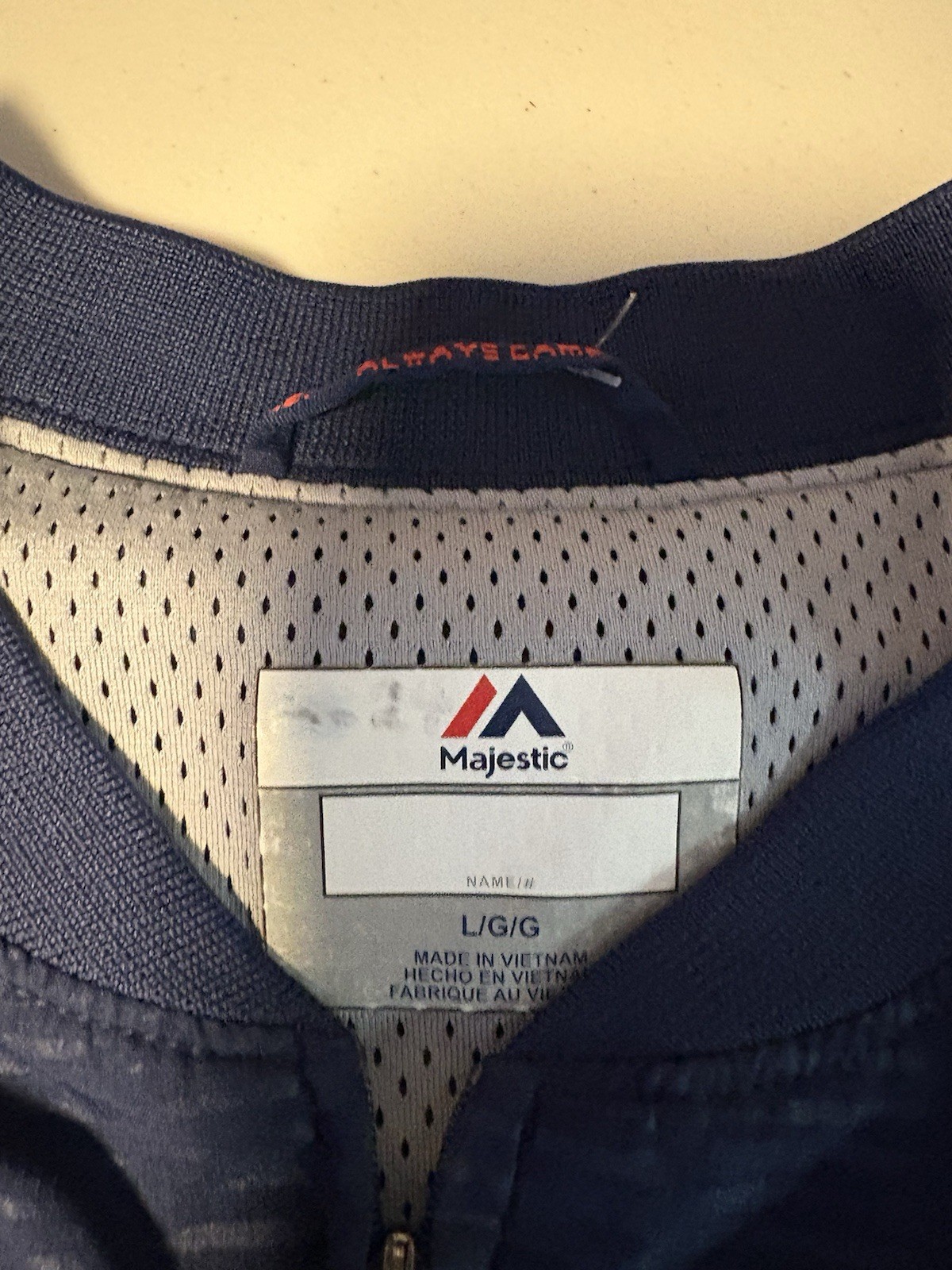 PONY Binghamton Rumble Ponies Majestic Giacca da Battaglia Manica Corta Uomo Large L MiLB