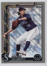 2025 Topps Holiday Holiday Silver Glitter Logan Gilbert #H83 15zu