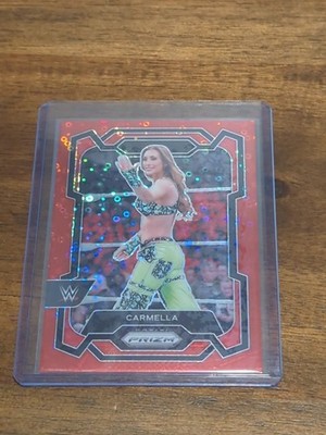 2024 PANINI PRIZM WWE PRIZMS RED DISCO PRIZM CARMELLA 99/99 #200 EBAY 1/1
