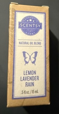 Scentsy Natural Oil Blend Lemon Lavender Rain  .5 fl. oz. New in Box