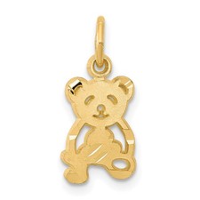 10k Yellow Gold Teddy Bear Charm 10C659