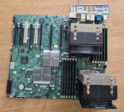 Supermicro X8DTG-QF + 2 x Xeon 1366 E5620 CPU + 96GB RAM Server 4x GPU Board
