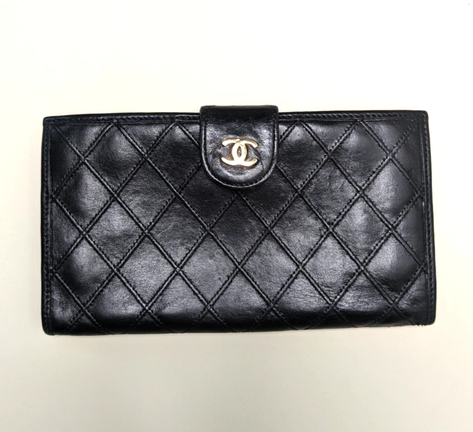 CHANEL Black Wallets for Women with Vintage for sale | eBay