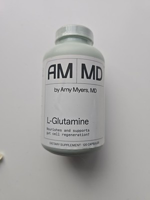 AM MD - by Amy Myers, MD - L-Glutamine - Nourishes Gut Health 120 Capsules 